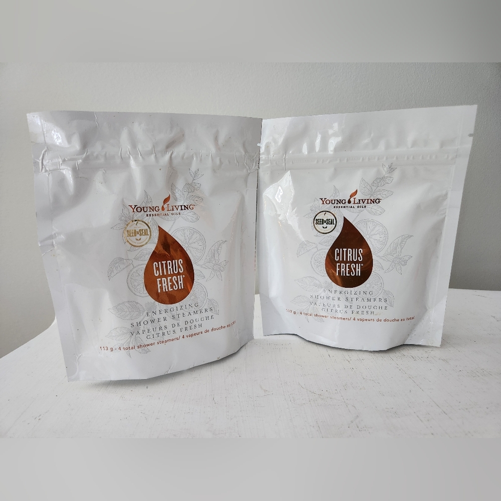 Young Living Citrus Fresh Energizing Shower Steamers - Lot Of 2 Packs